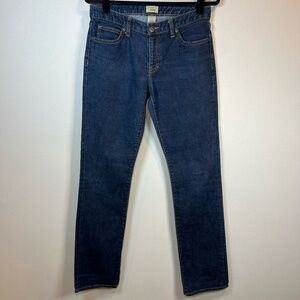 GAP Curvy Straight Leg Jeans Dark Blue Wash Denim Stretch Classic  Women's 29x34